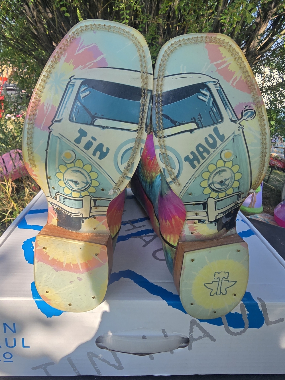 Tin Haul Groovy Tie Dye Cowboy Boots - Picture 2 of 7